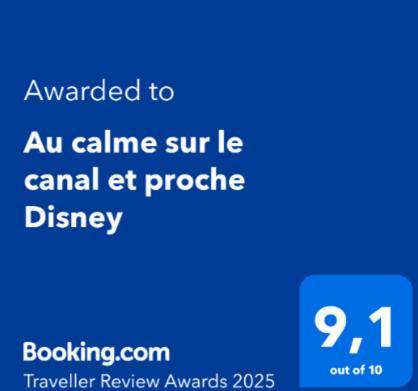 Au Calme Sur Le Canal Et Proche Disney Vaires-sur-Marne Экстерьер фото